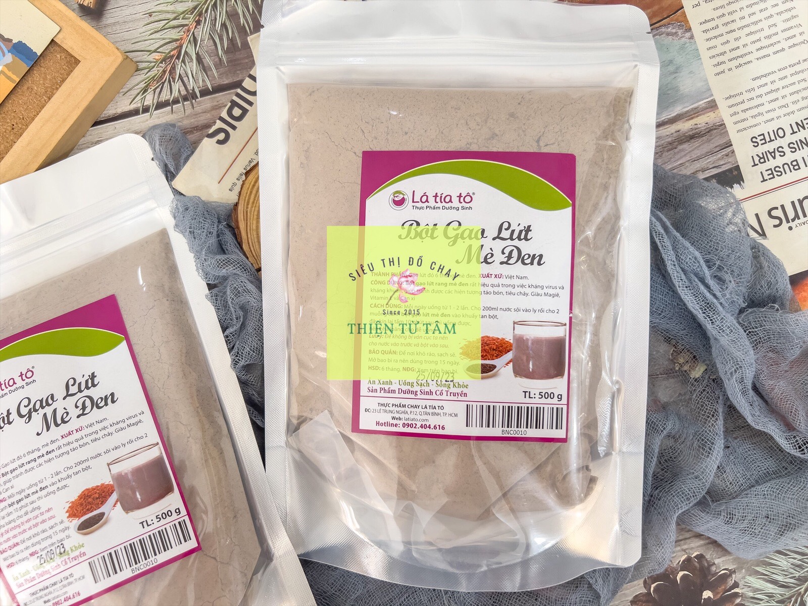 Bột gạo lứt mè đen không đường ohsawa thơm ngon bổ dưỡng 500g
