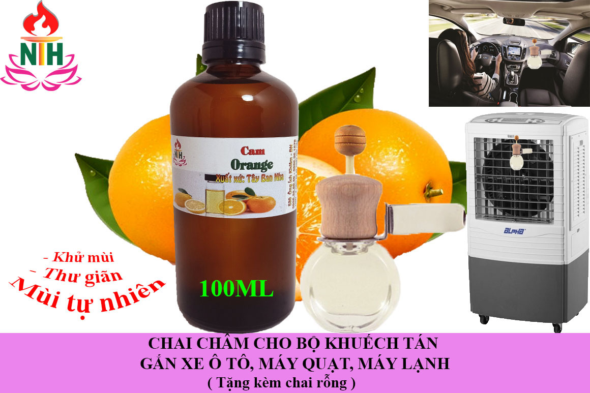 TINH DẦU CAM NGỌT MIX TÍ QUẾ LOẠI LỚN 100ML GIÀNH RIÊNG CHO BỘ KHUẾCH TÁN TẶNG KÈM 1 BỘ VỎ KHUẾCH TÁN RỖNG