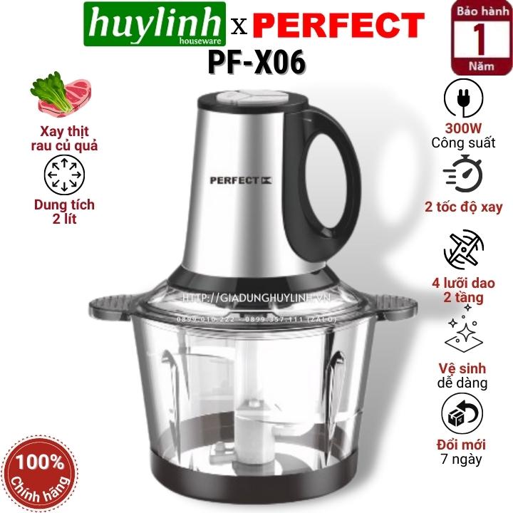 Máy xay thịt đa năng 2 tốc độ perfect pf-x06 - 2 lít - hàng chính hãng