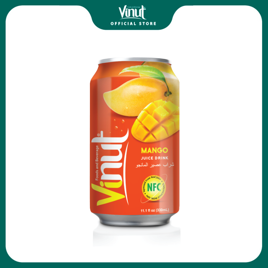 Lon nước ép xoài vinut 330ml