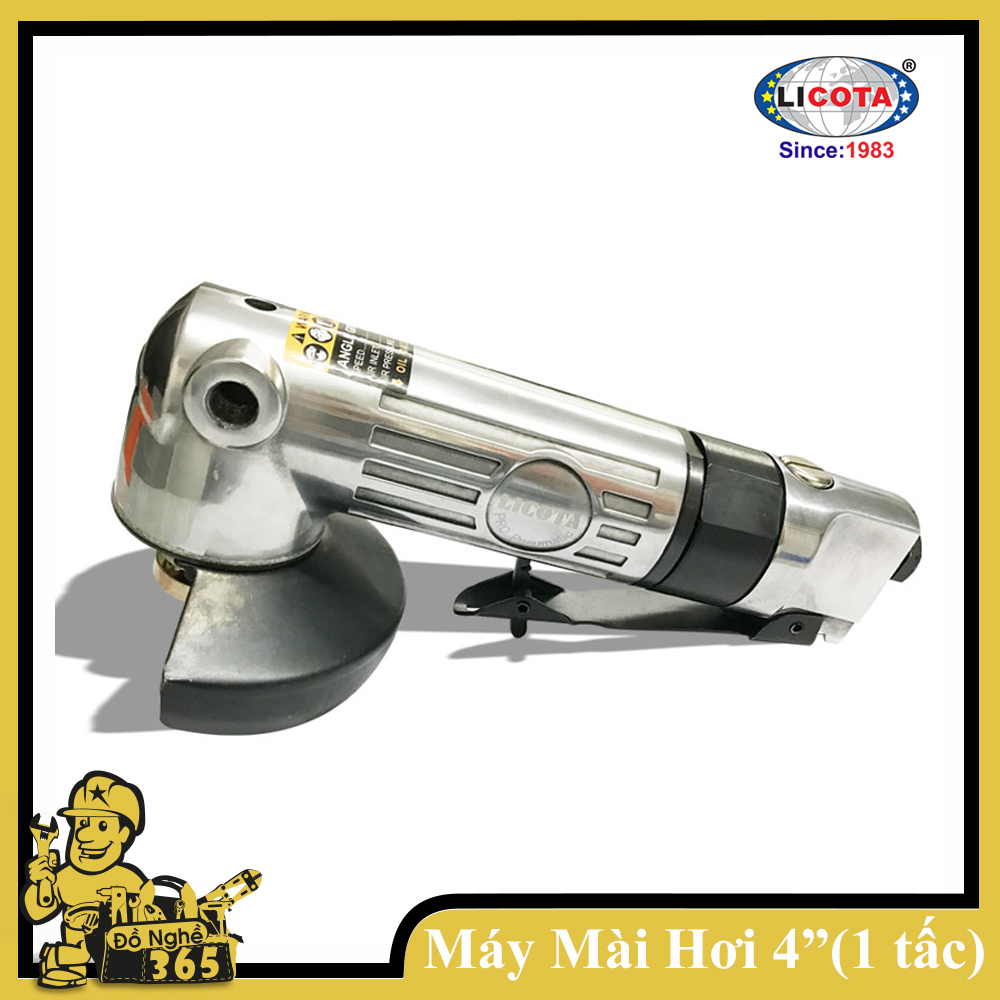 Máy mài bằng khí nén Cao Cấp 4 " LICOTA, máy mài cầm tay, máy mài góc dùng hơi, chuyên dụng cho các loại đá mài tròn có đường kính 100mm