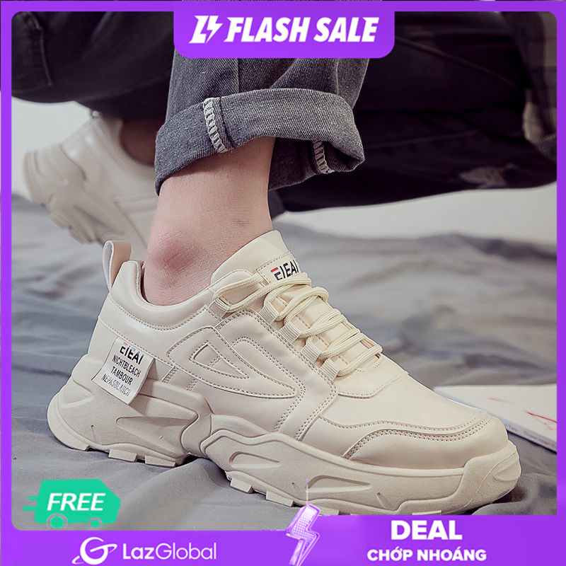 Champ shoes Store【Free Shipping Miễn phí vận chuyển  2022 xu hướng mới phiên bản hàn quốc giày trắng đẹp trai nhẹ và thoải mái giày giản dị giày chạy bộ giày thể thao nam