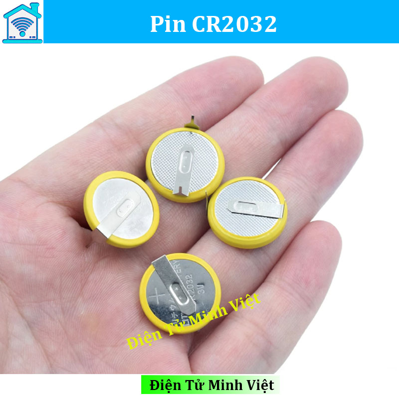Combo 2 pin 3v cr2032 chân hàn