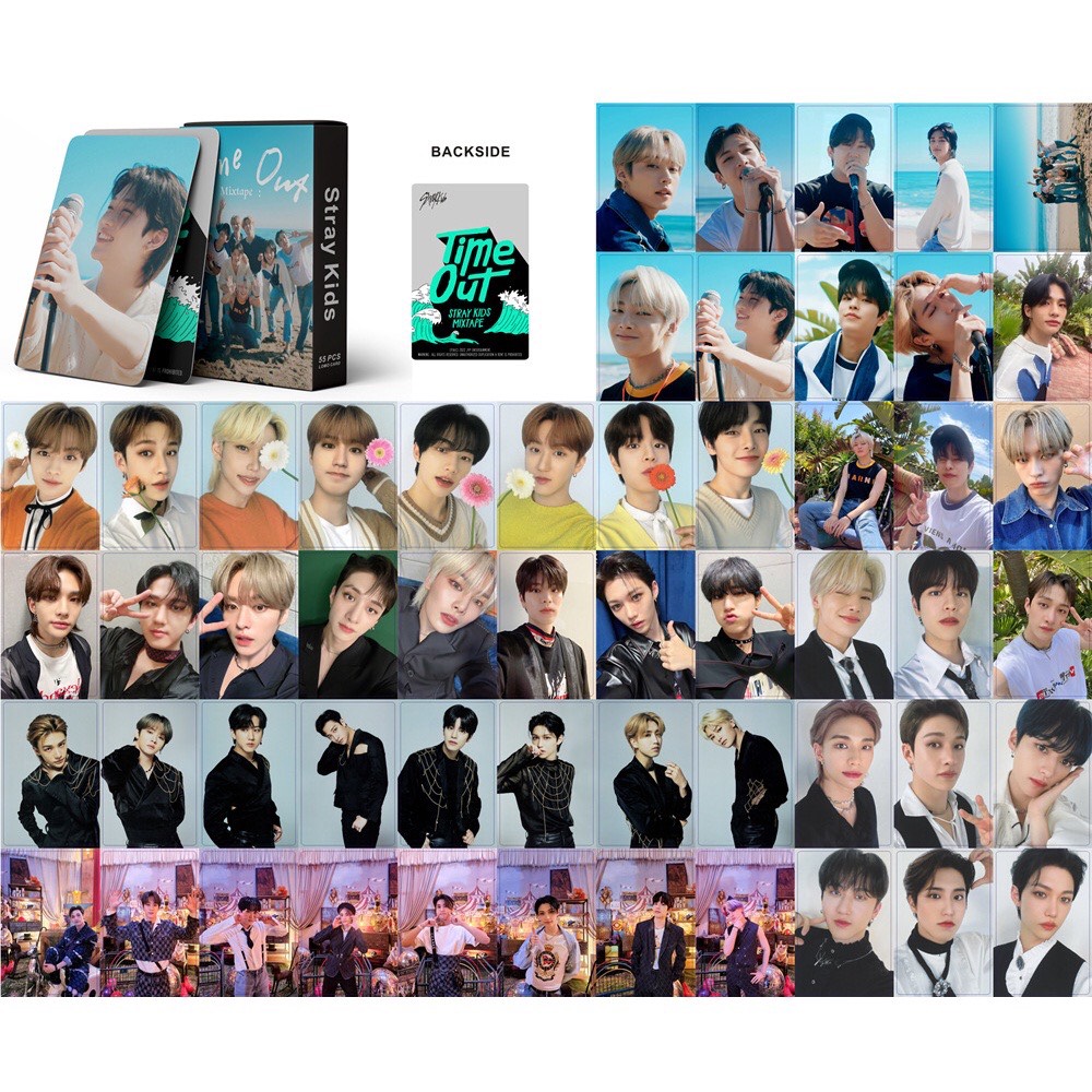 Set 55 lomo card stray kids -time out
