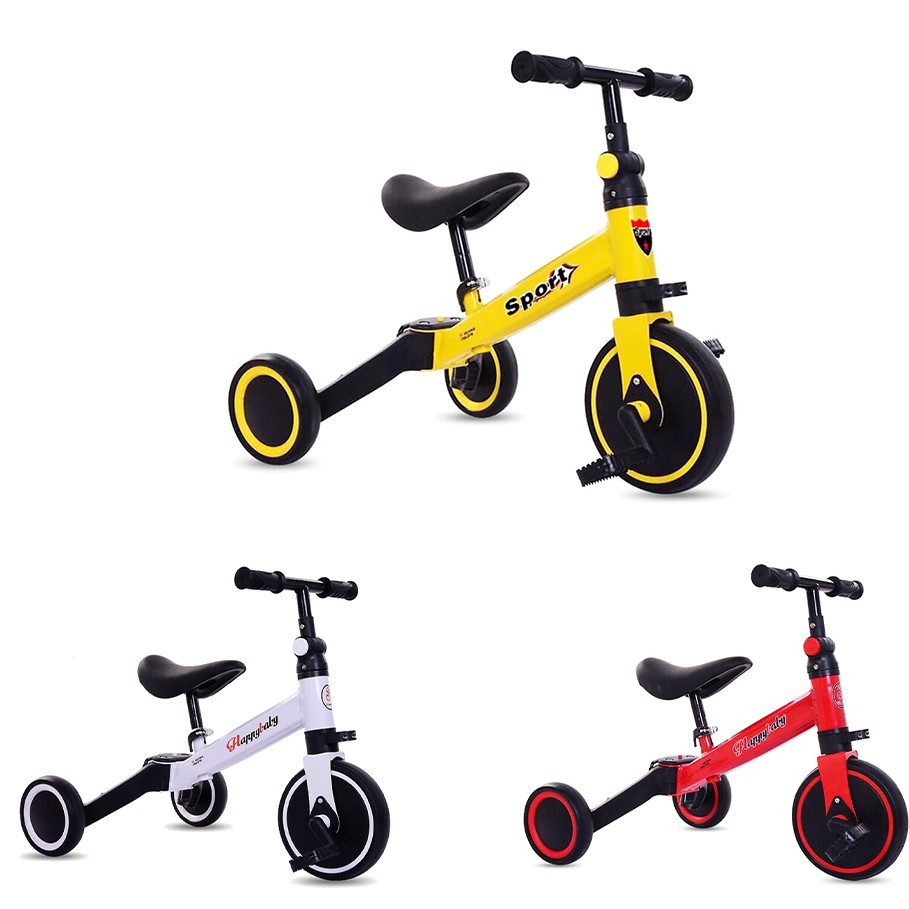 [HCM]Mua Xe 3 Bánh Đa Năng Cho Bé Giá RẻXe Đạp Thăng Bằng Kiêm Xe Chòi Chân Happy BabySport 3IN1 Cao Cấp Khung Xe Làm Bằng Sắt Hợp Kim Chắc ChắnĐộ Bền CaoChịu Lực TốtTay Cầm Vừa VặnChống Trơn Trượt Bánh Đúc Giúp Xe Vận Hành Êm ÁiGiúp Bé Thỏa Sức Vui C