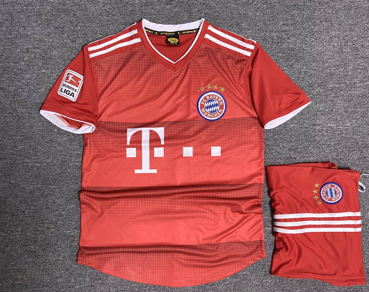 Áo Bóng Đá CLB Bayern Đỏ Mới 2020-2021