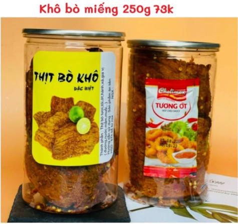 Khô bò miếng_hũ pet 250gr