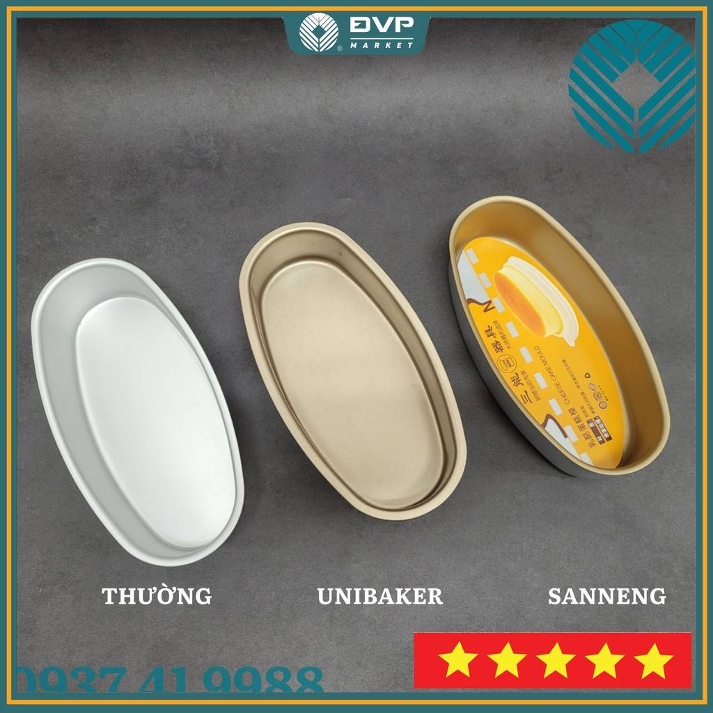 Khuôn bánh oval cheese cake sanneng - unibaker