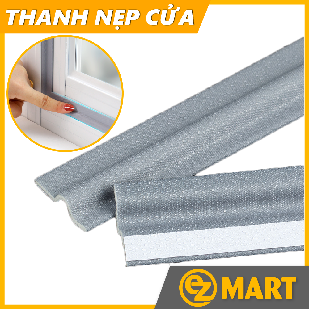Cuộn 5 -10 Mét Nẹp Cửa Sổ Cách Âm Chống Bụi Chống Va Đập Cửa Chống Gió, Khói Bụi - Keo Lưới Chống Nước 100%