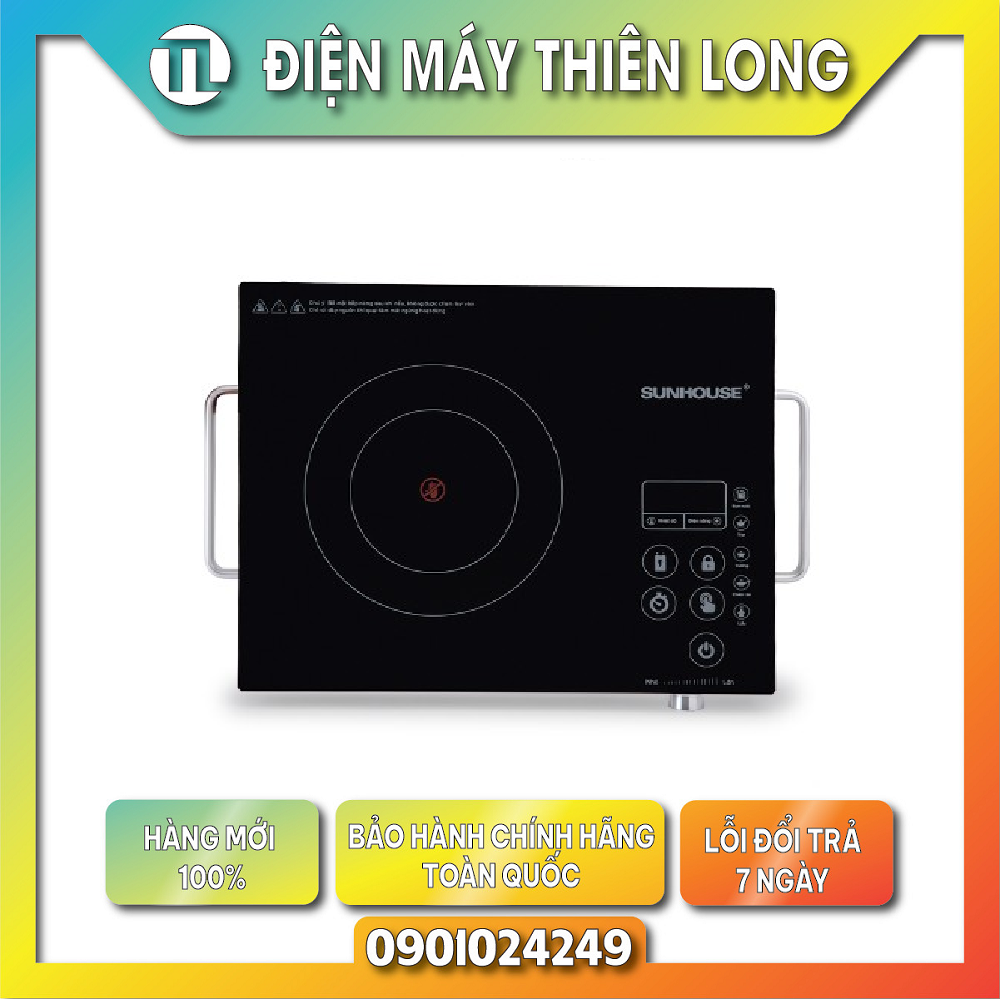 Bếp hồng ngoại đơn Sunhouse SHD6017 - HÀNG CHÍNH HÃNG - GIAO HÀNG TOÀN QUỐC - TRẢ GÓP 0% - GIAO TOÀN QUỐC - NGOÀI HCM TÍNH PHÍ