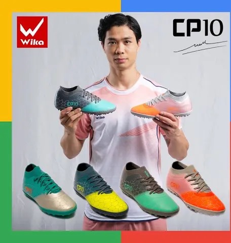 Giày Bóng Đá Wika CP10 Colettion TF khâu full đế -tặng tất dệt kim