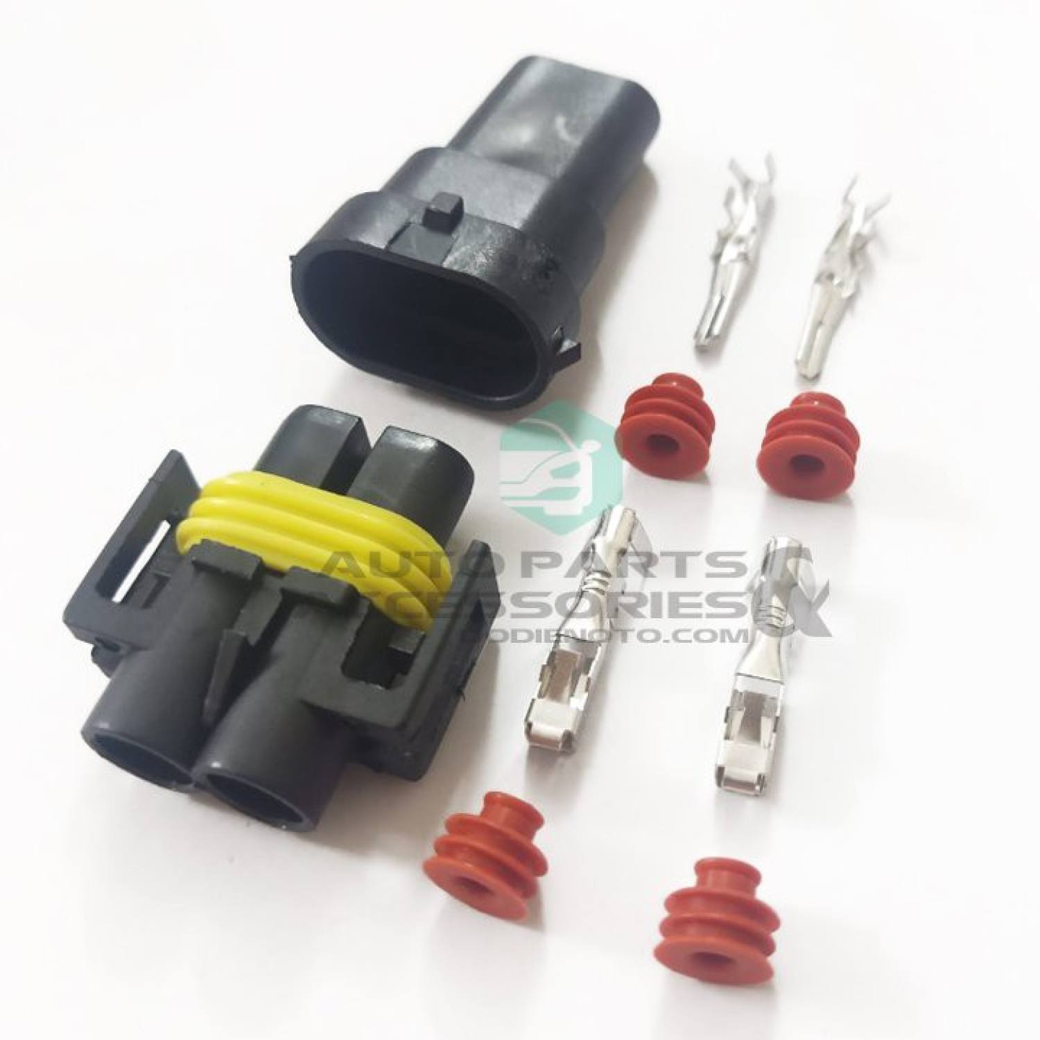 Bộ giắc điện 2 pin H11, có thể dùng nối dài dây cho bóng H11, giắc đuôi đèn H11