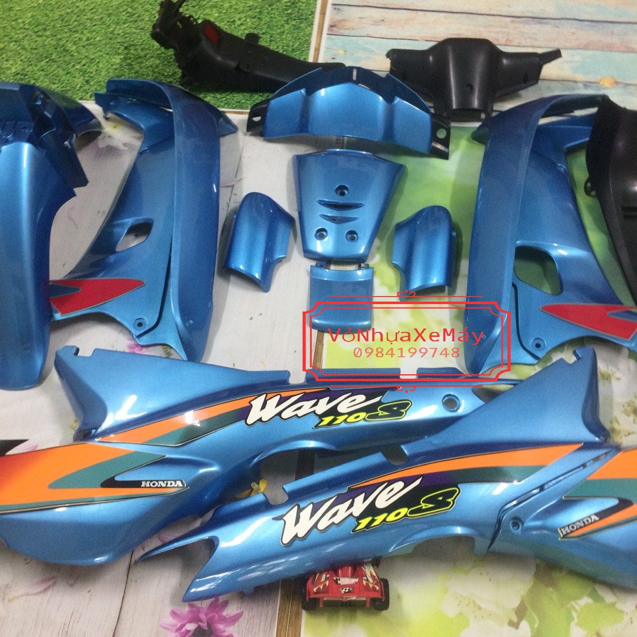 Dàn áo xe WAVE Alpha - wave thái - Wave nhỏ  đời 1997 đến 2005 - nhựa trắng cao cấp LOẠI ĐẸP