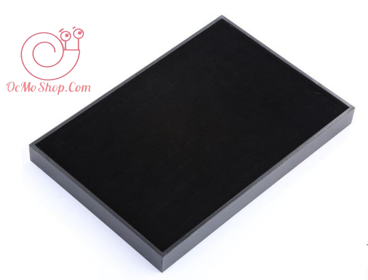 [HCM]Hộp đựng nhẫn khay trưng bày nhẫn bọc nhung cao cấp size lớn 100 nhẫn