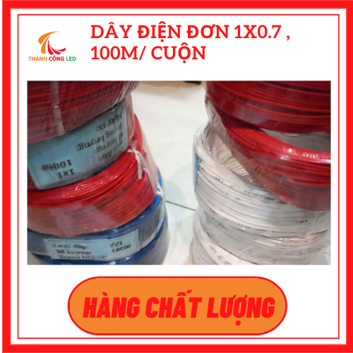 Dây điện đơn 1x0.7 , loại 100m/ cuộn