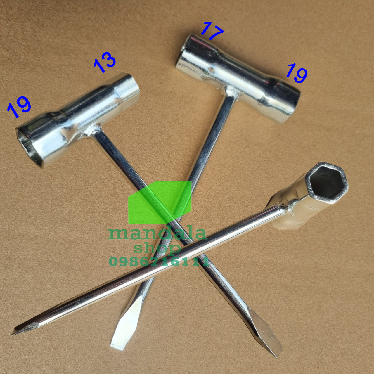 Tuýp mở bugi máy cắt cỏ, máy cưa 13-19, 17-19