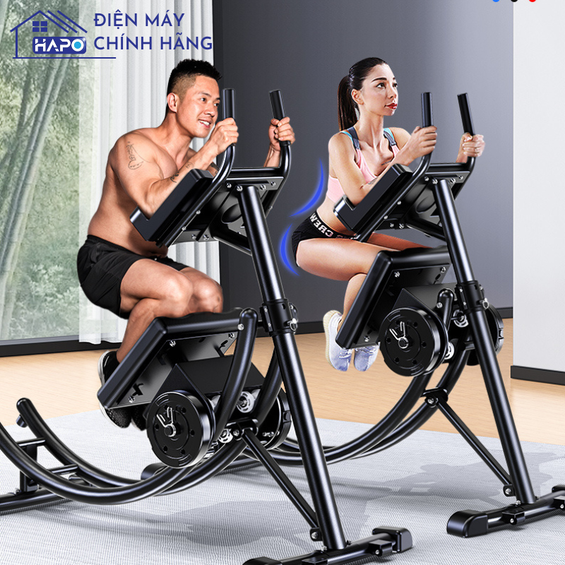 Máy tập cơ bụ̣ng cao cấp Hapo, máy gập bụng đa năng thọn gọn đốt cháy mỡ thừa tại nhà, Máy tập gym cao cấp