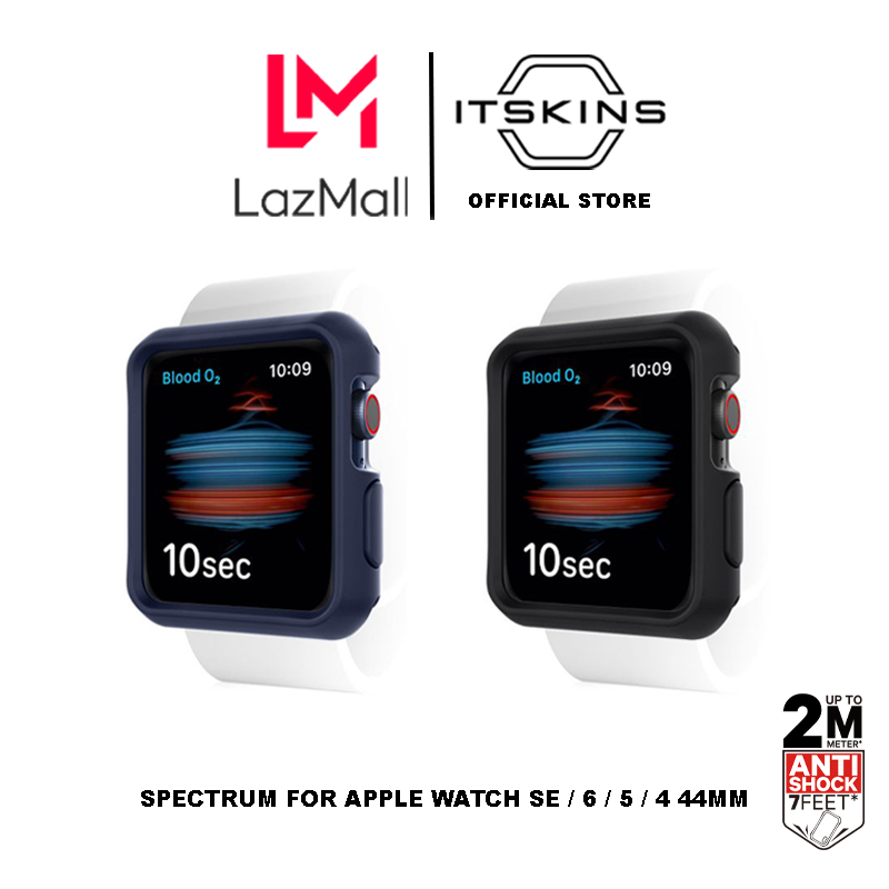 BỘ ỐP LƯNG KHÁNG KHUẨN ITSKINS (FRANCE) SPECTRUM SOLID﻿﻿﻿ DROP SAFE 2M/7FT – ANTIMICROBIA APPLE WATCH SE / 6 / 5 / 4 44MM