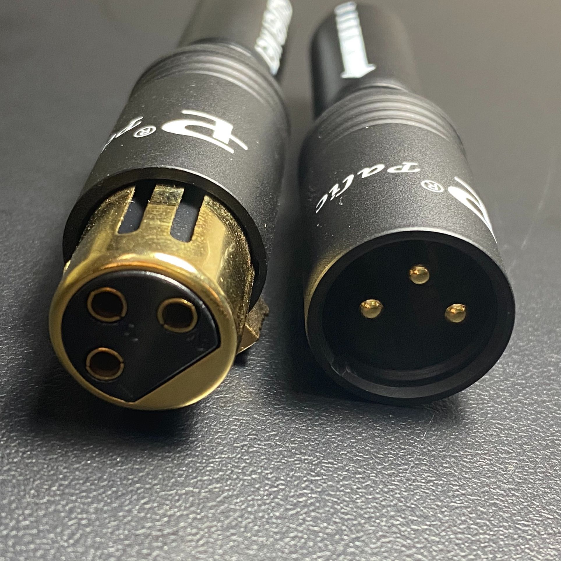 Bộ jack canon PALIC, jack XLR mạ vàng cao cấp màu đen