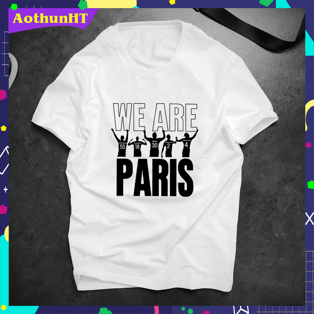 Áo thun we are paris - messi ramos - áo thun nam nữ chất vải mềm mịn thoáng mát - aothunht