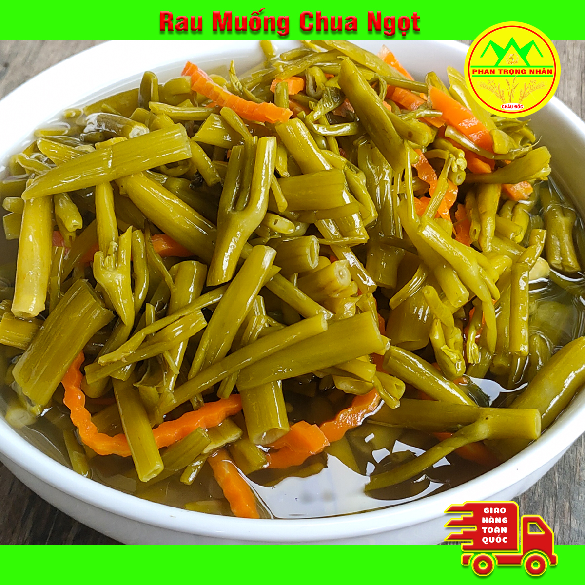 500gr rau muống chua ngọt giòn ngon.