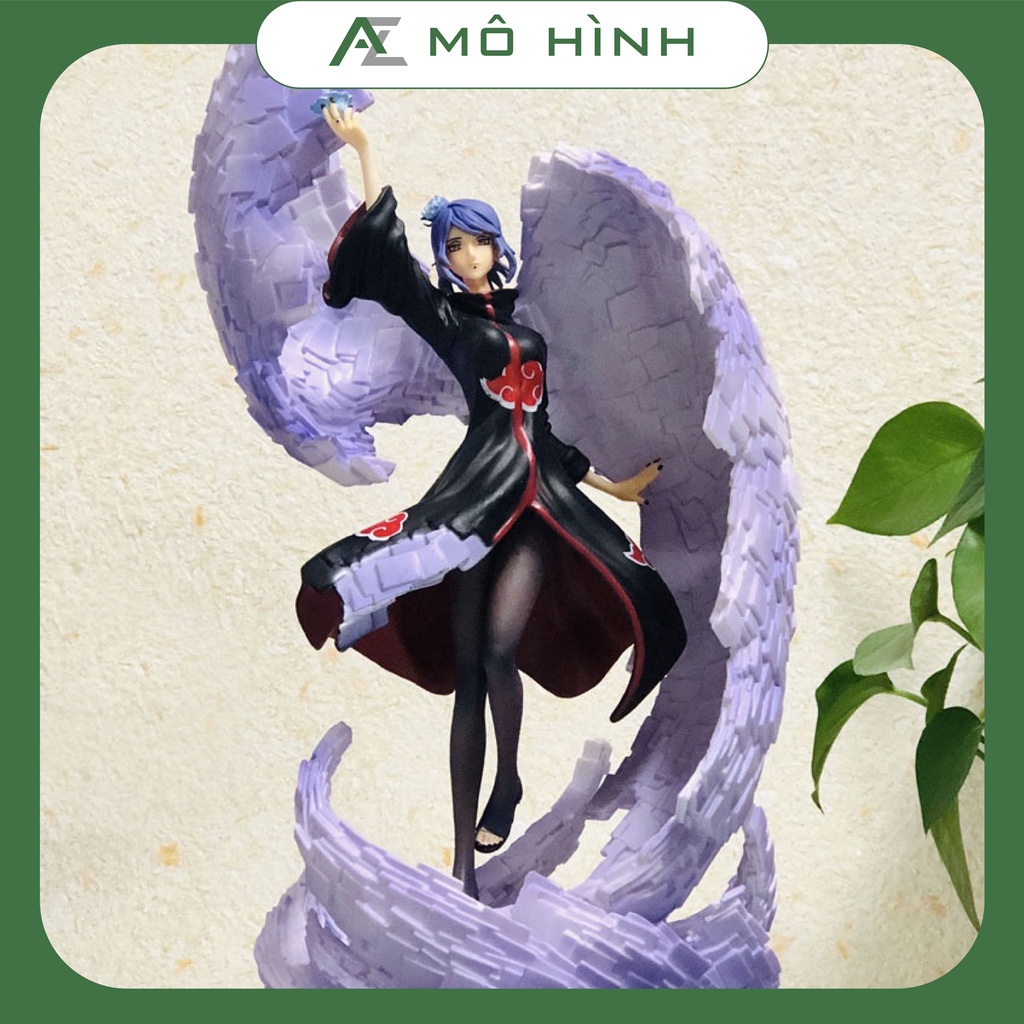 Mô hình Naruto, Thiên thần Konan cực đẹp cao 39cm, figure anime nữ decor trang trí, mô hình akatsuki