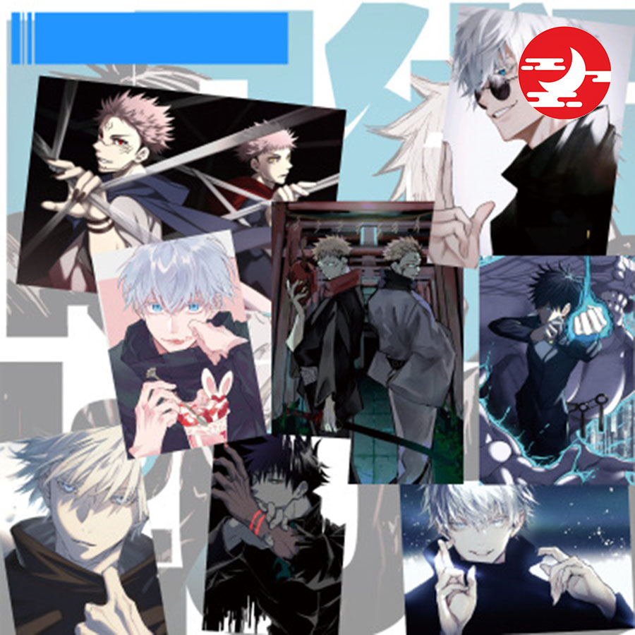 Set 8 tấm Poster A3 Anime JUJUTSU KAISEN Chú thuật hồi chiến