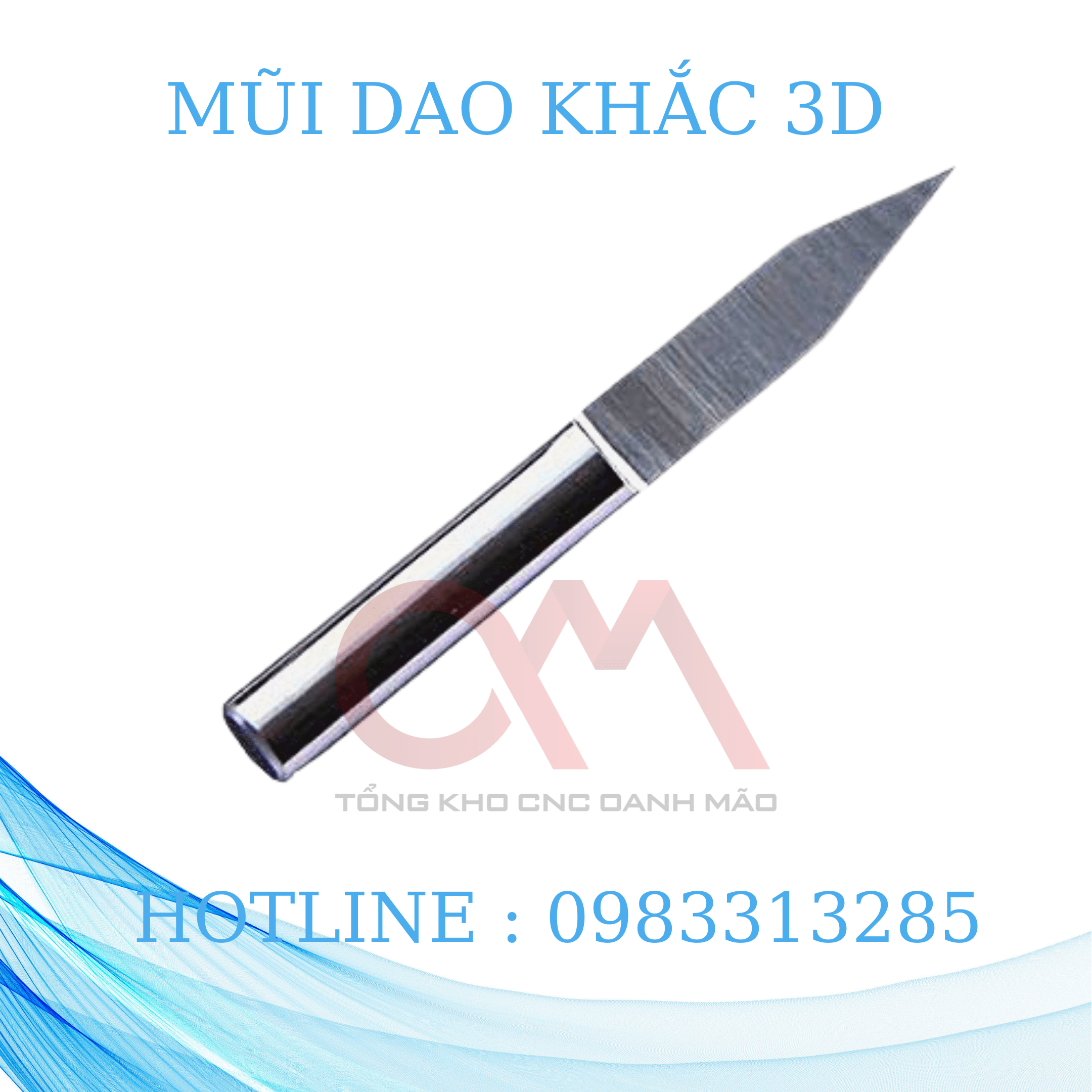 Mũi dao khắc cnc 3d 1 me tinh , mũi dao v3, v4, v6 , dao 30 độ phi 3, 4, 6 . chất liệu như gỗ, mica, hdf, mdf, nhựa, alu