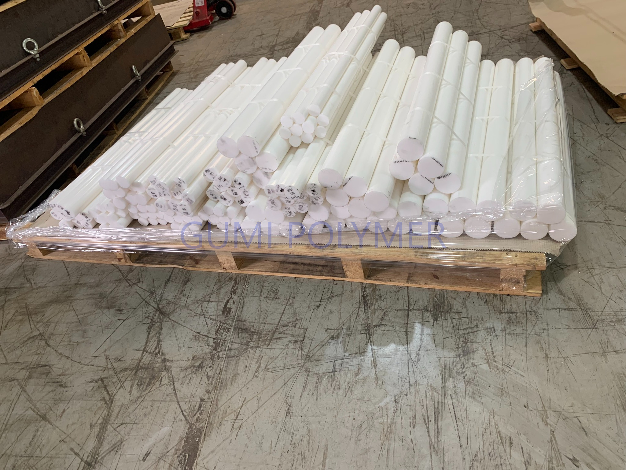 Thanh Nhựa POM Hàn Quốc màu đen, trắng phi D50x500mm, 50x1000mm, 50x2000mm