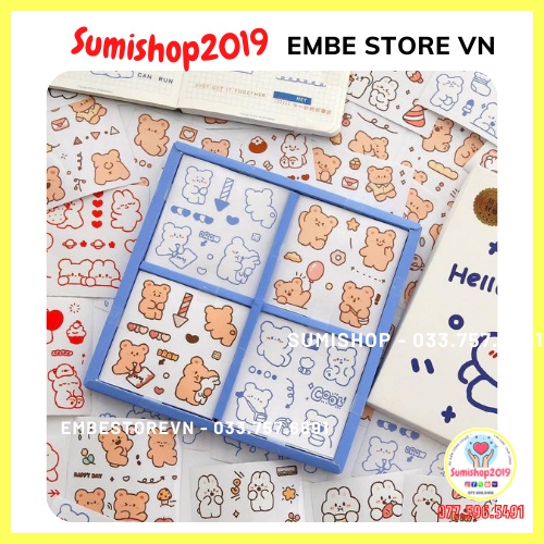 Sticker nhiệt dán bình sữa và đồ dùng cho bé Sumishop2019