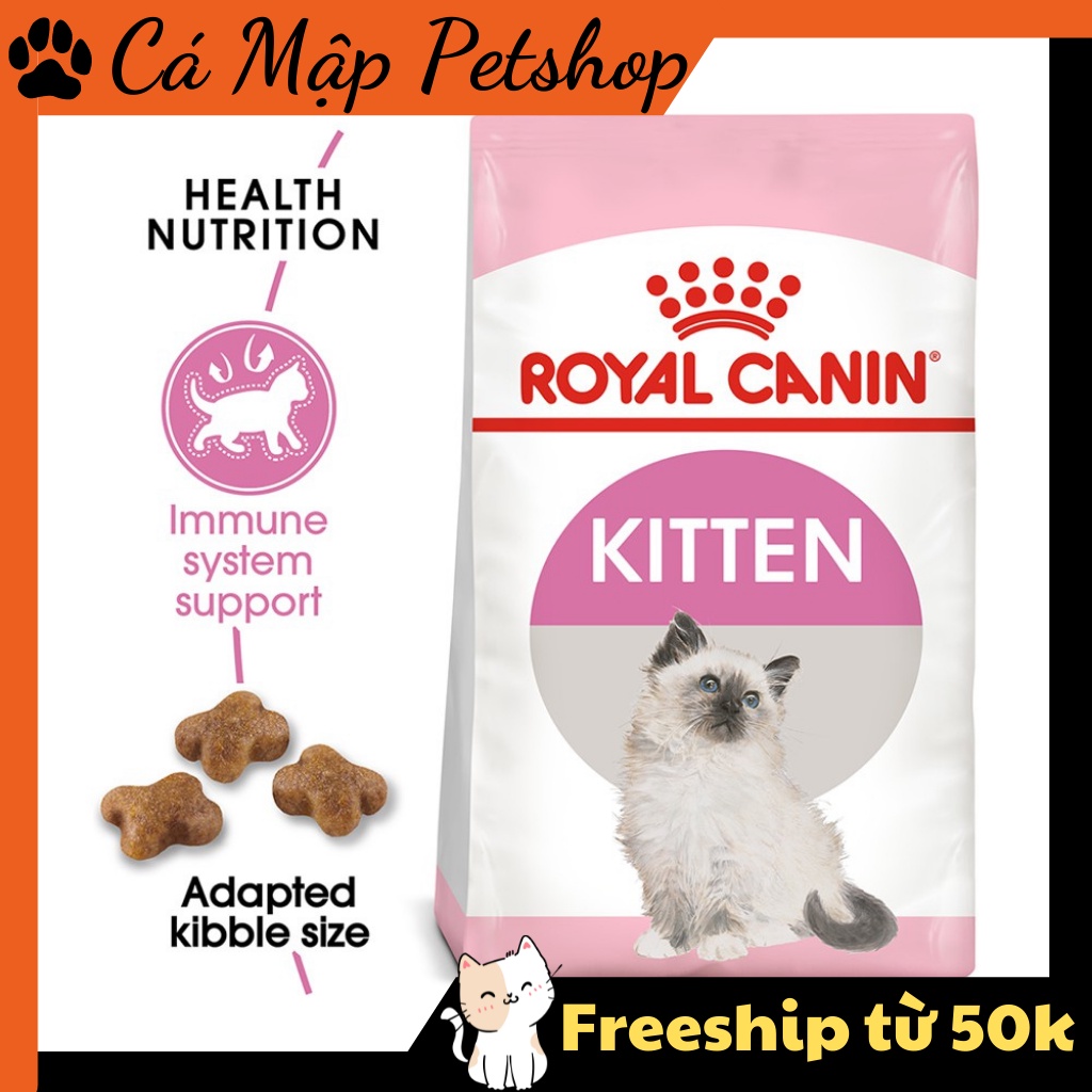 Hạt cho mèo Royal Canin Kitten, Hạt cho mèo con từ 4 -12 tháng tuổi - Bao 10kg