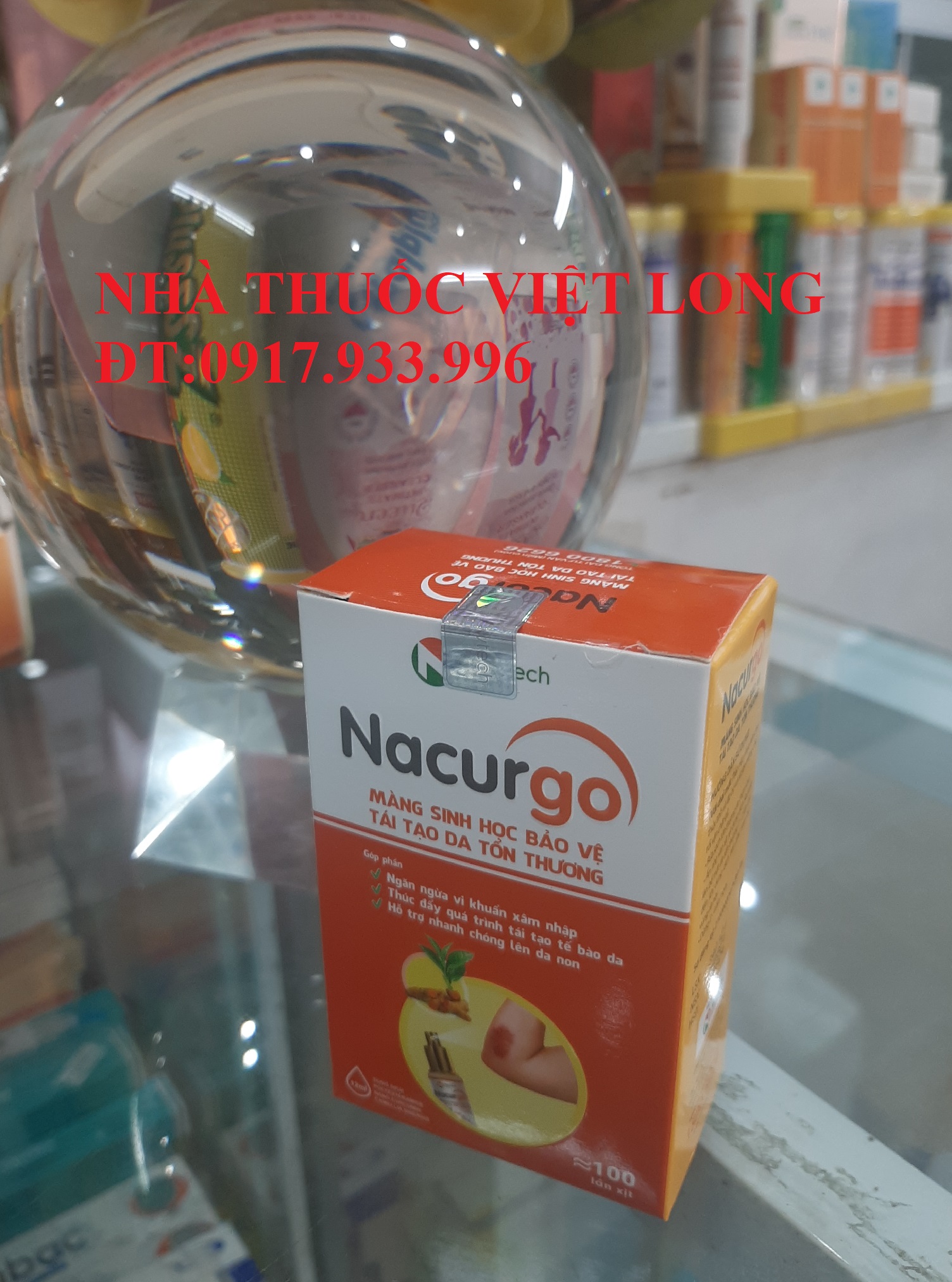 Dung dịch xịt bảo vệ da nacurgo 100 lần xịt