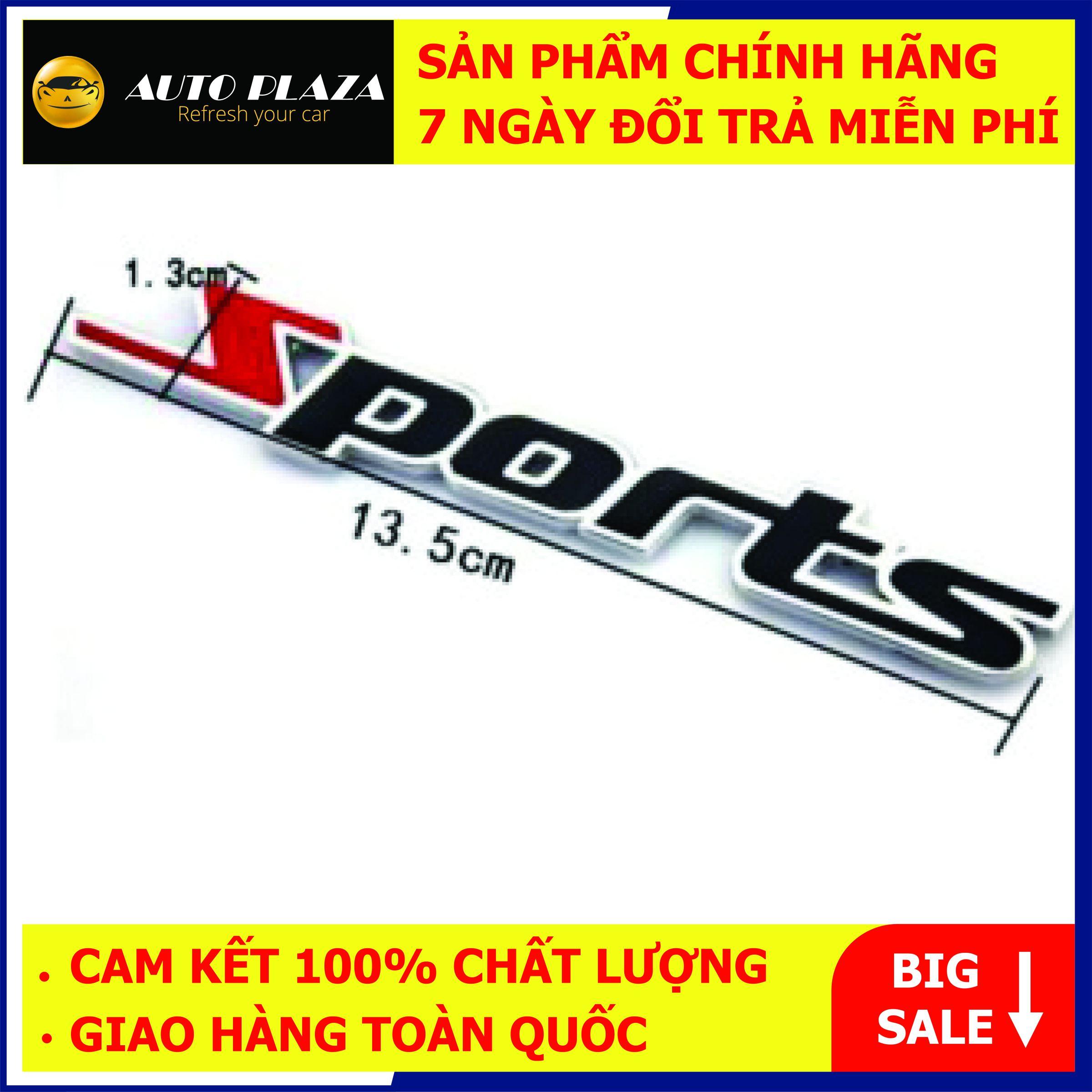 Logo Nổi Chữ SPORT Kim Loại Trang Trí Ô Tô Xe Máy Phong Cách - Logo nổi chữ sport kim loại