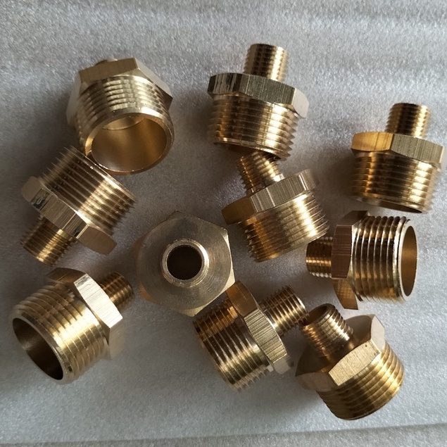 Kép nối 2 đầu ren ngoài thu 21-17mm; 21-13mm