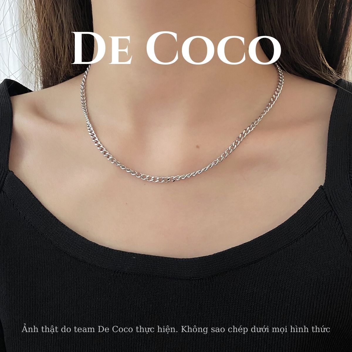 Vòng cổ dây xích cá tính Chain De Coco