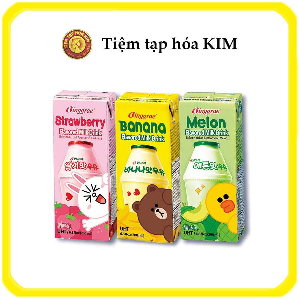 Sữa tươi tiệt trùng Binggrae Hàn Quốc 200ml