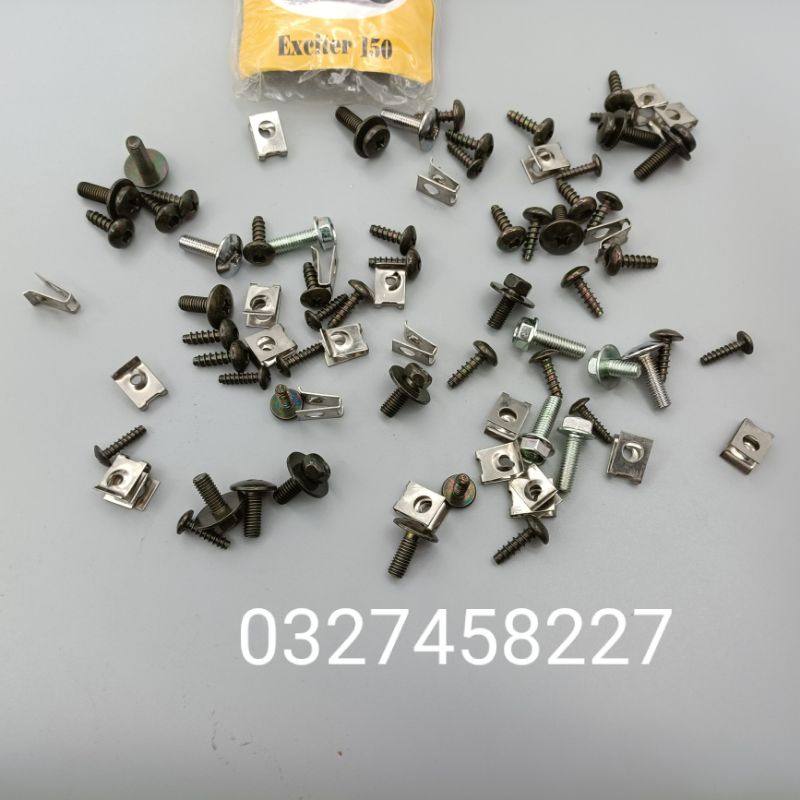 Bộ ốc vít bắt nhựa dàn áo xe Exciter 150