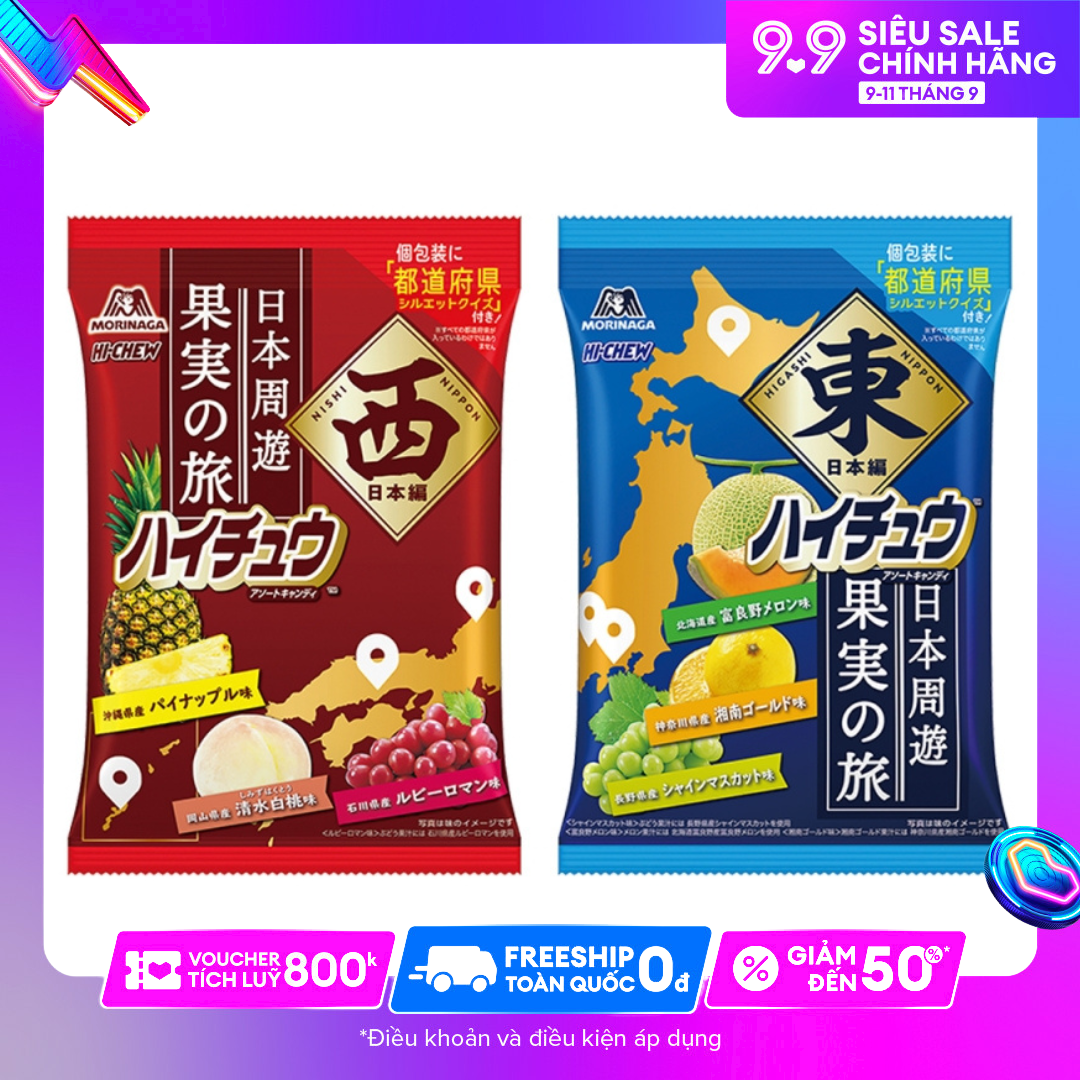 Kẹo mềm trái cây morinaga hi chew nhật bản 94g