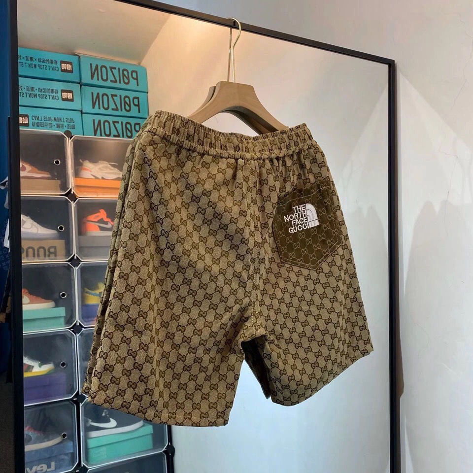 Công Nghiệp Nặng Nam Mặt Gucci Short Quần Lớn Thường Nam Giới Và Phụ Nữ Denim Quần Mùa Hè Mới Bãi Biển Hoang Dã
