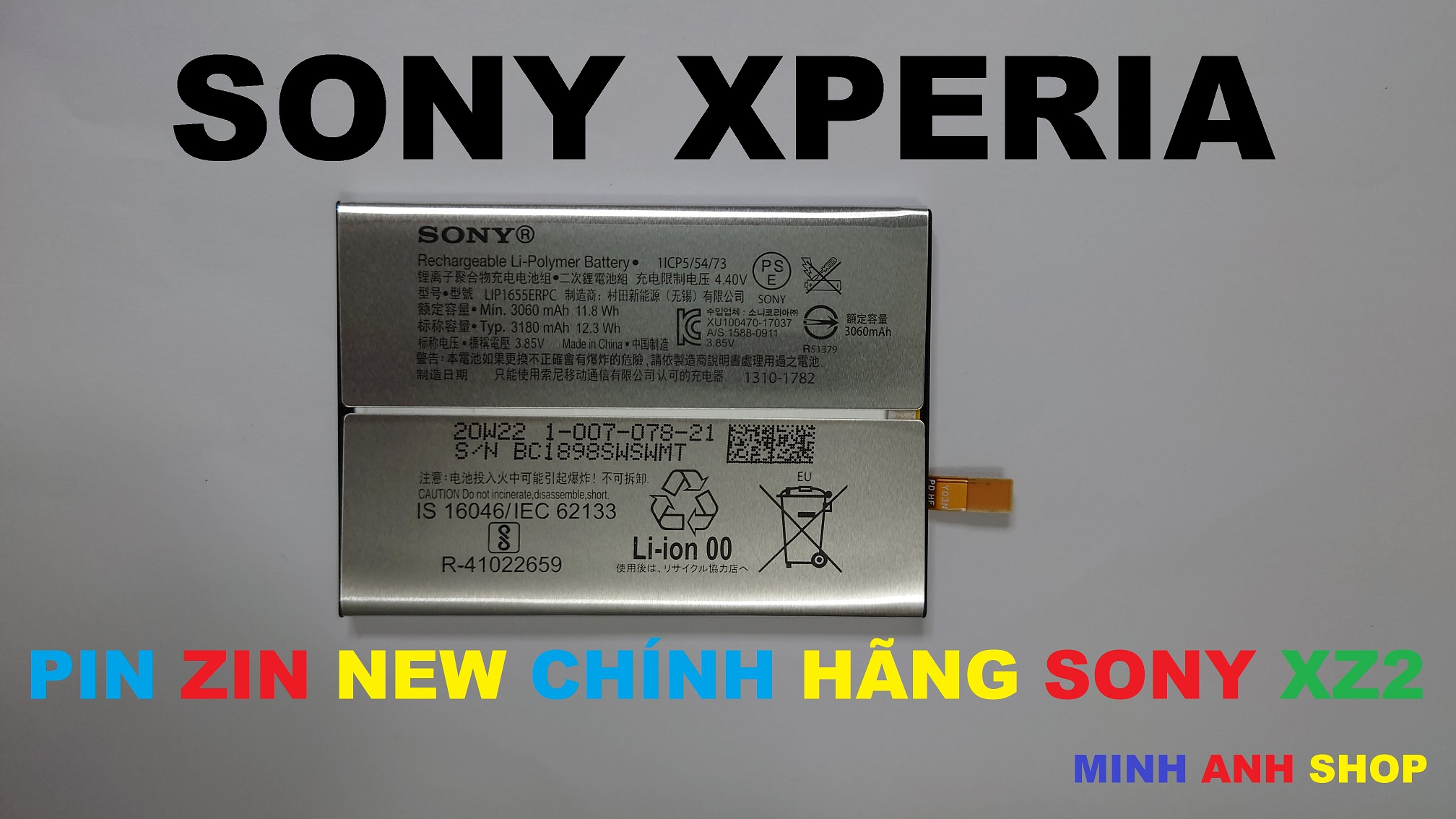 Pin zin chính hãng sony xperia xz2 : lip1655erpc