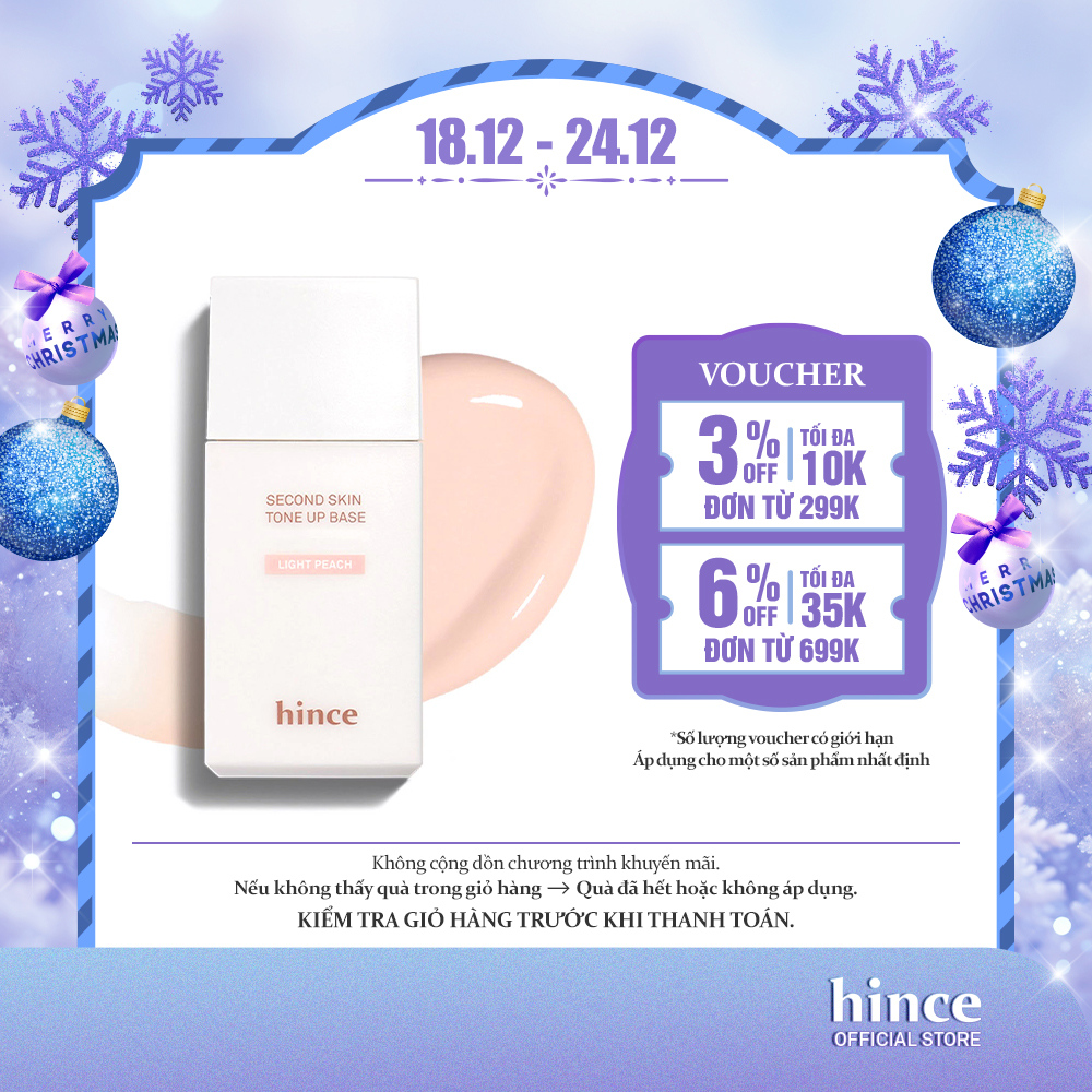 Kem lót nâng tông hince Second Skin Tone Up Base 35ml