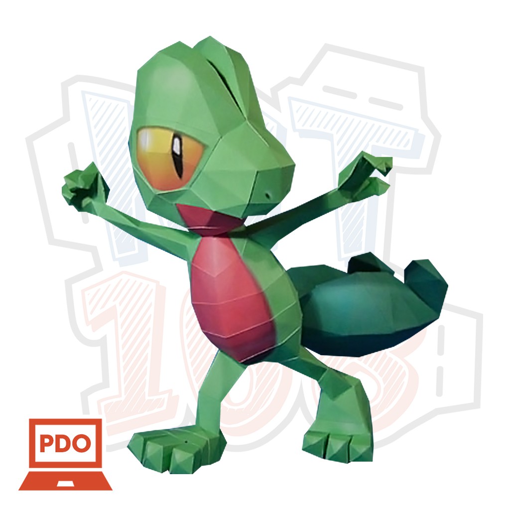 Mô hình giấy Pokemon Treecko