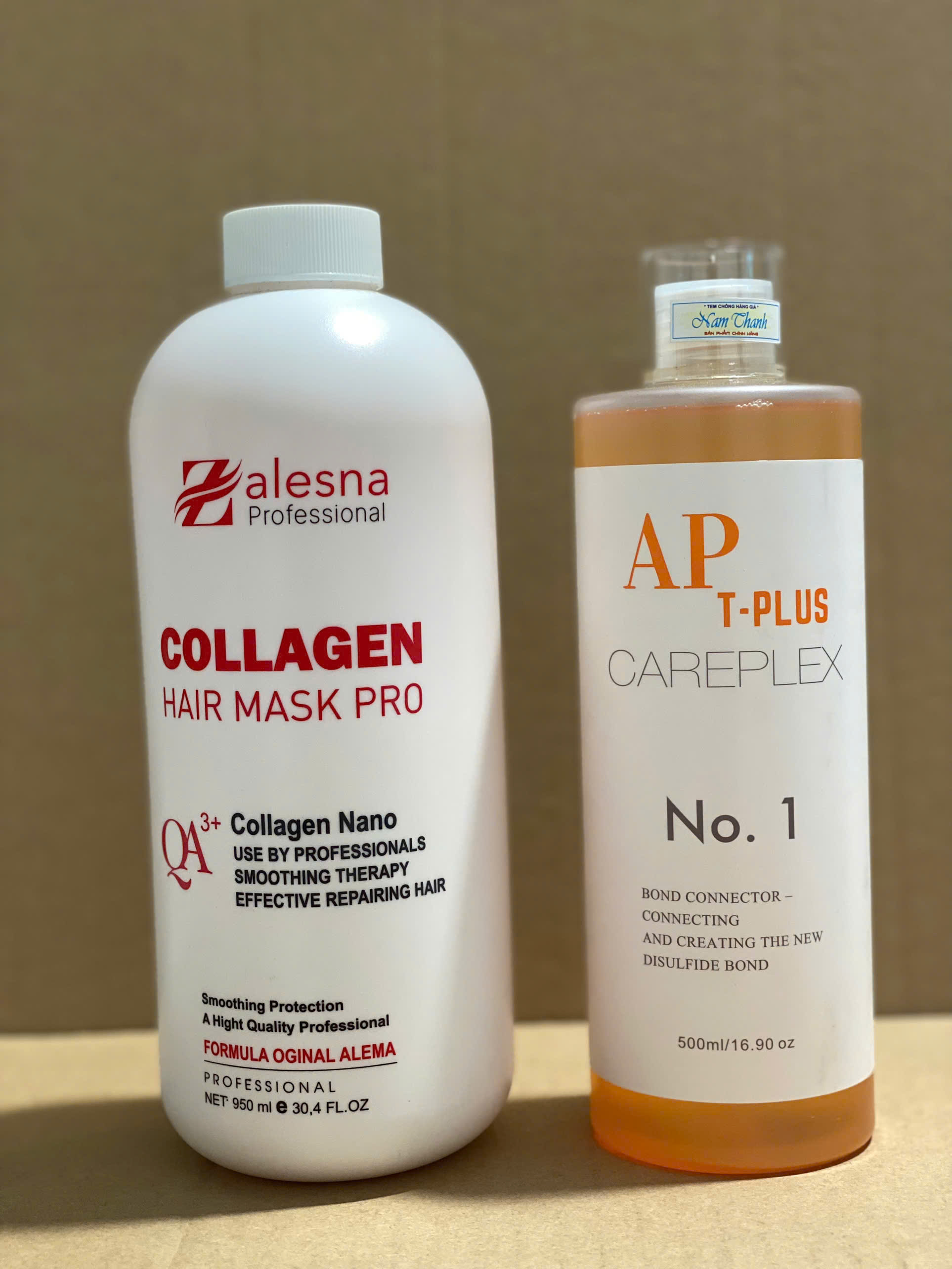Chai Phục Hồi Tóc N1 AP T Plus Careplex 500ml /Phủ lụa Zalesna Collagen QA+ 950ml