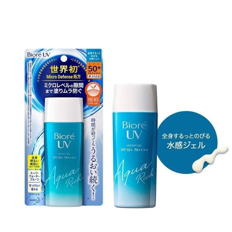 Kem chống nắng biore uv aqua rich watery gel 90ml