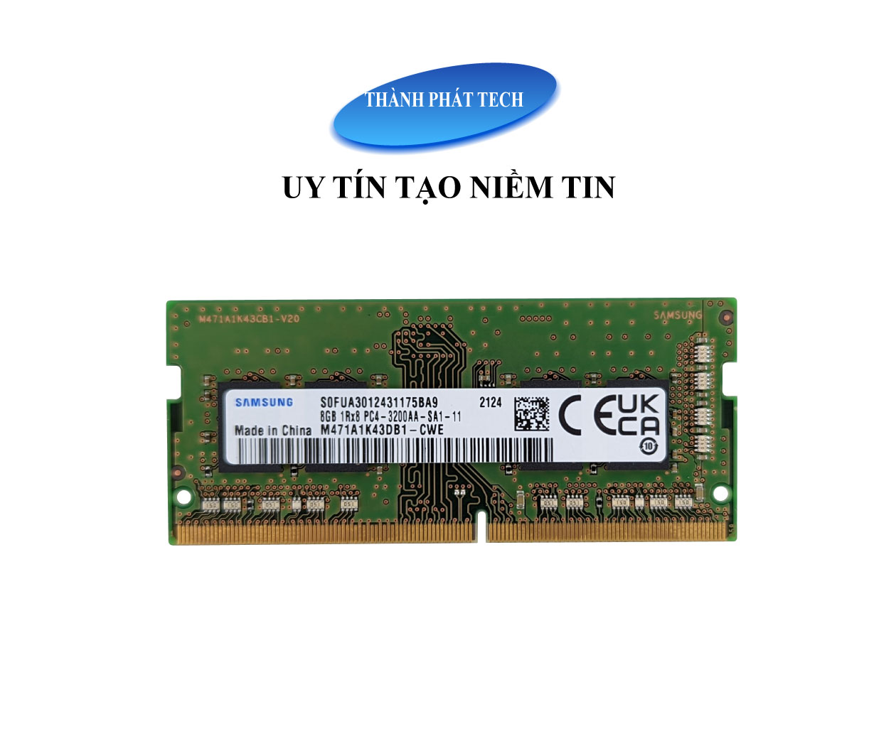 Ram laptop samsung ddr4 8gb bus 3200.chính hãng,bảo hành 1 đổi 1 trong 3 năm