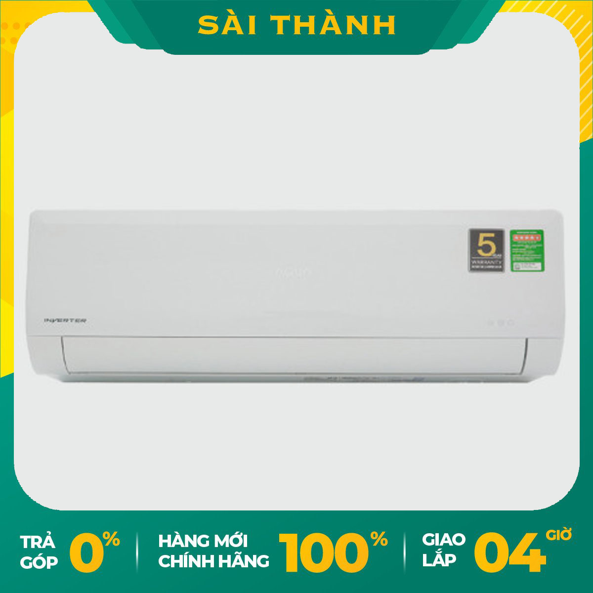 [HCM]  Máy lạnh Aqua Inverter 1HP AQA-KCRV9WNZ  - Bảo hành chính hãng