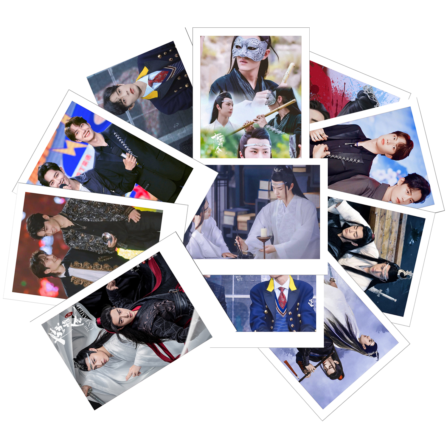 set 11 đến 23 Card polaroid Bác Quân Nhất Tiêu - Vương Nhất Bác x Tiêu Chiến khác nhau