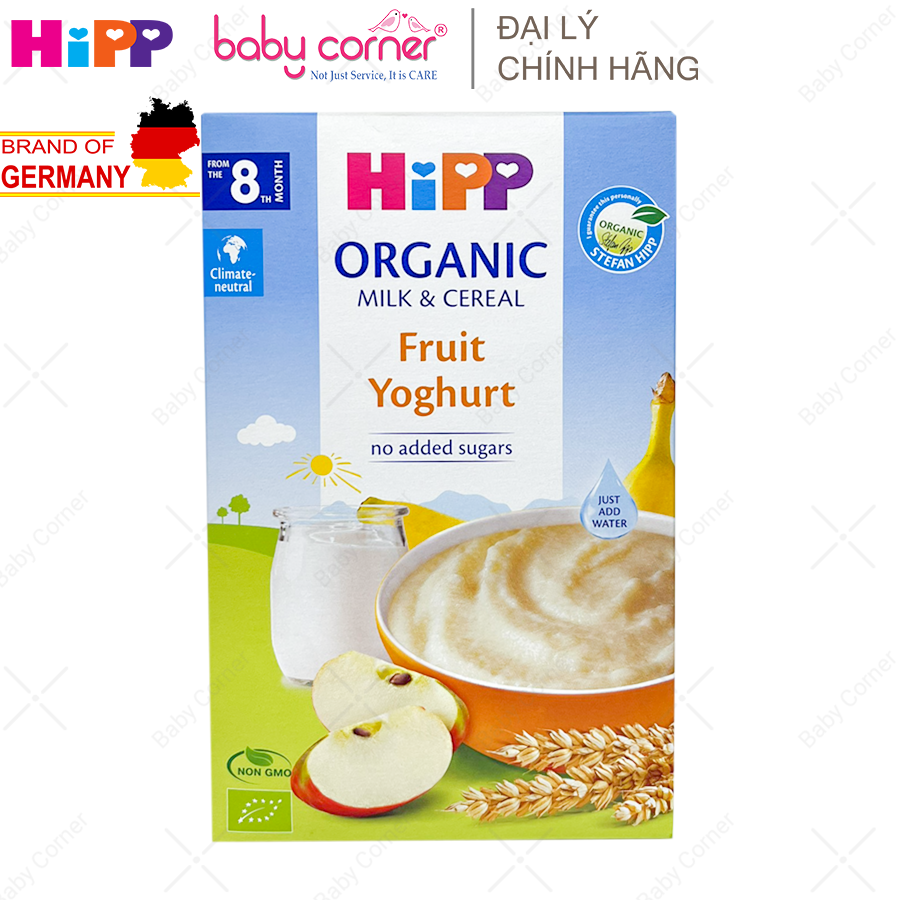 [HSD: T11/2023] Bột Ăn Dặm HIPP Vị Sữa Sữa Chua Trái Cây Nhiệt Đới (Bổ Sung Praebiotik) Cho Bé Từ 8 Tháng Tuổi - 250g