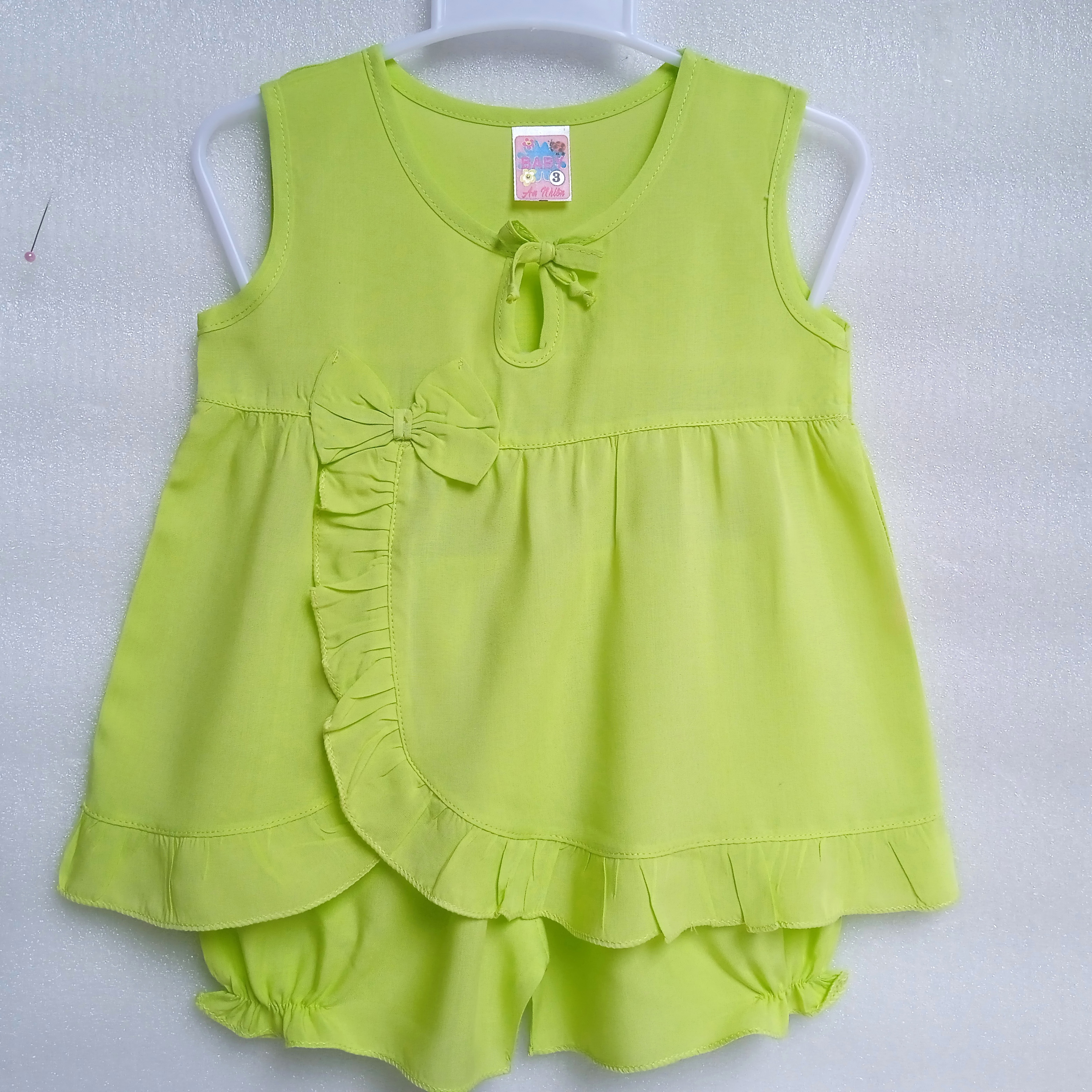 Baby Girl's Linen Outfit C2H01, Newborn Baby Clothes, Baby Girl's Tank Top, Children's Clothes under 3 Years Old, Cheap, Cool Home Clothes
