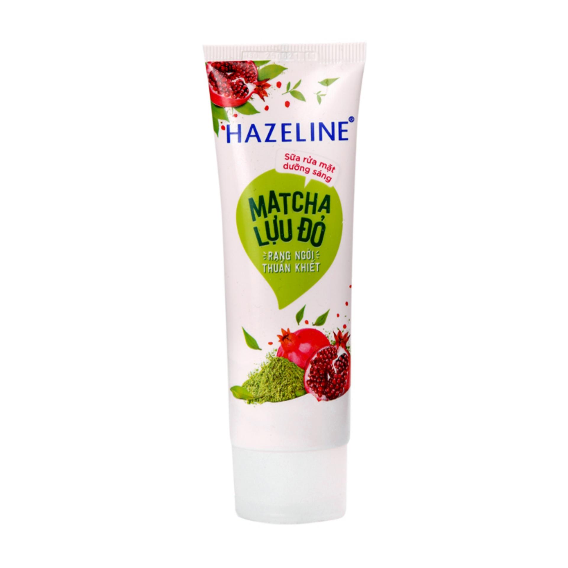 Sữa rửa mặt Hazeline matcha lựu đỏ 100g